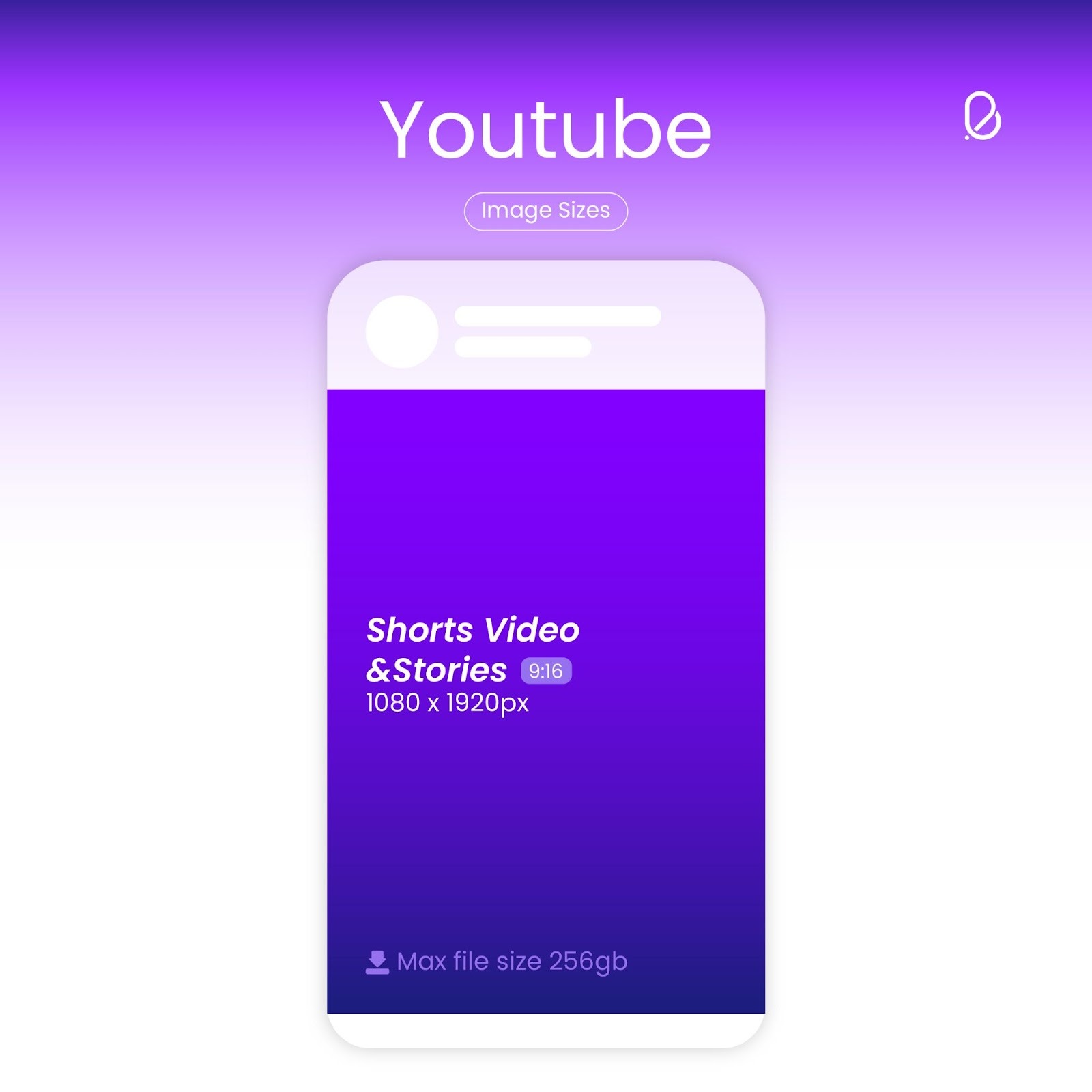 Shorts Video / Stories (9:16) 1080 x 1920 px