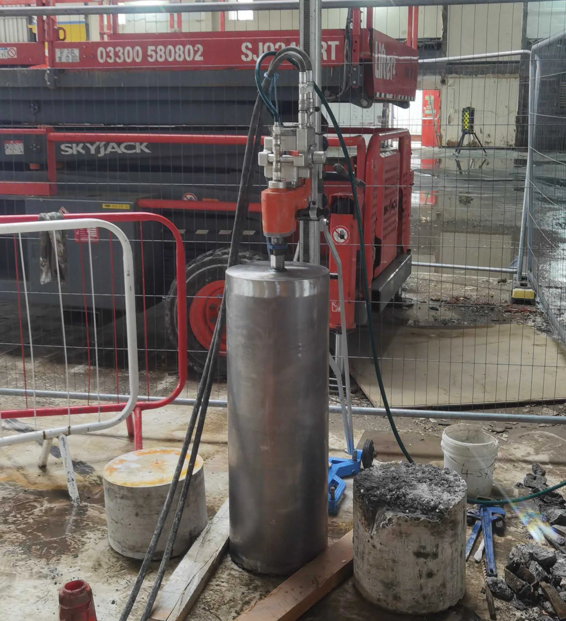 Core drilling using diamond drilling techniques