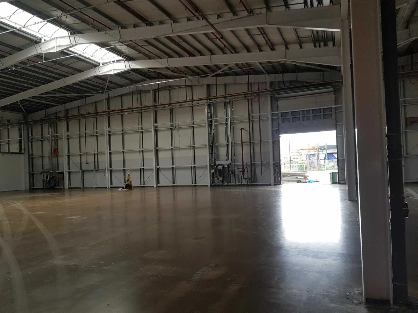 Concrete floor after grinding and sealing