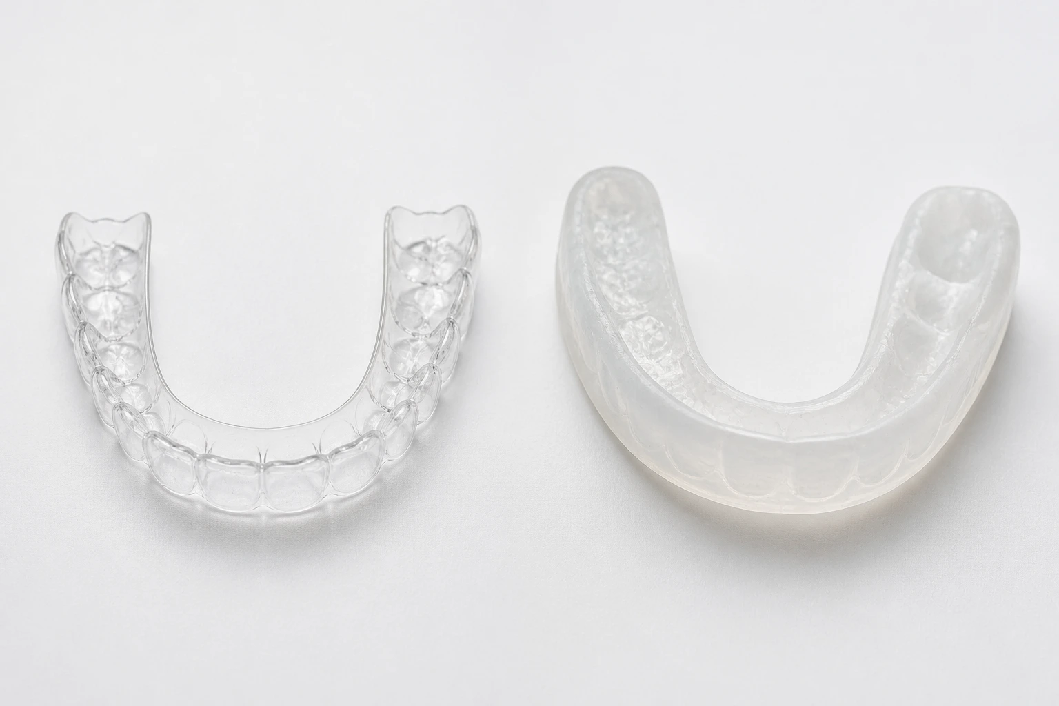 Custom whitening tray vs one-size DIY tray comparison