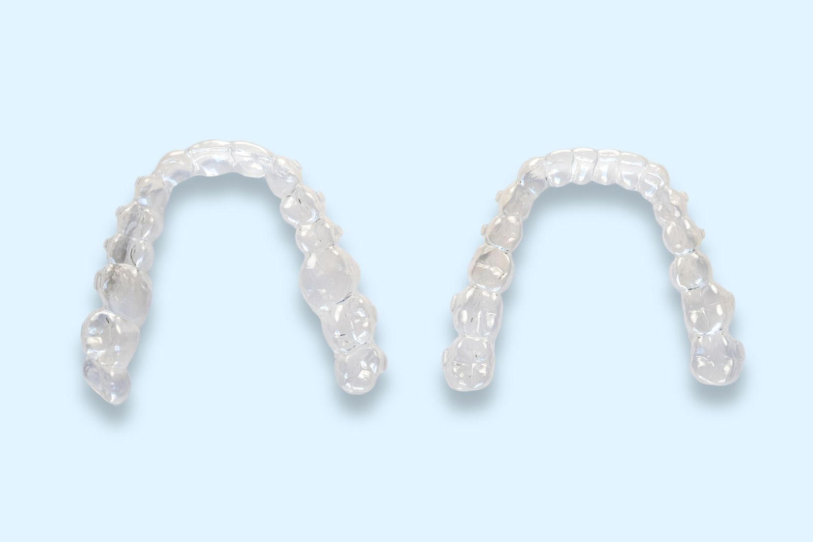two clear aligners at Gloucester Clinic