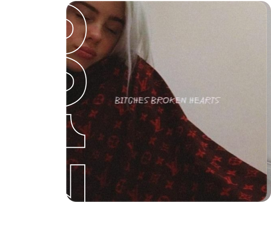 bitches broken hearts song artwork