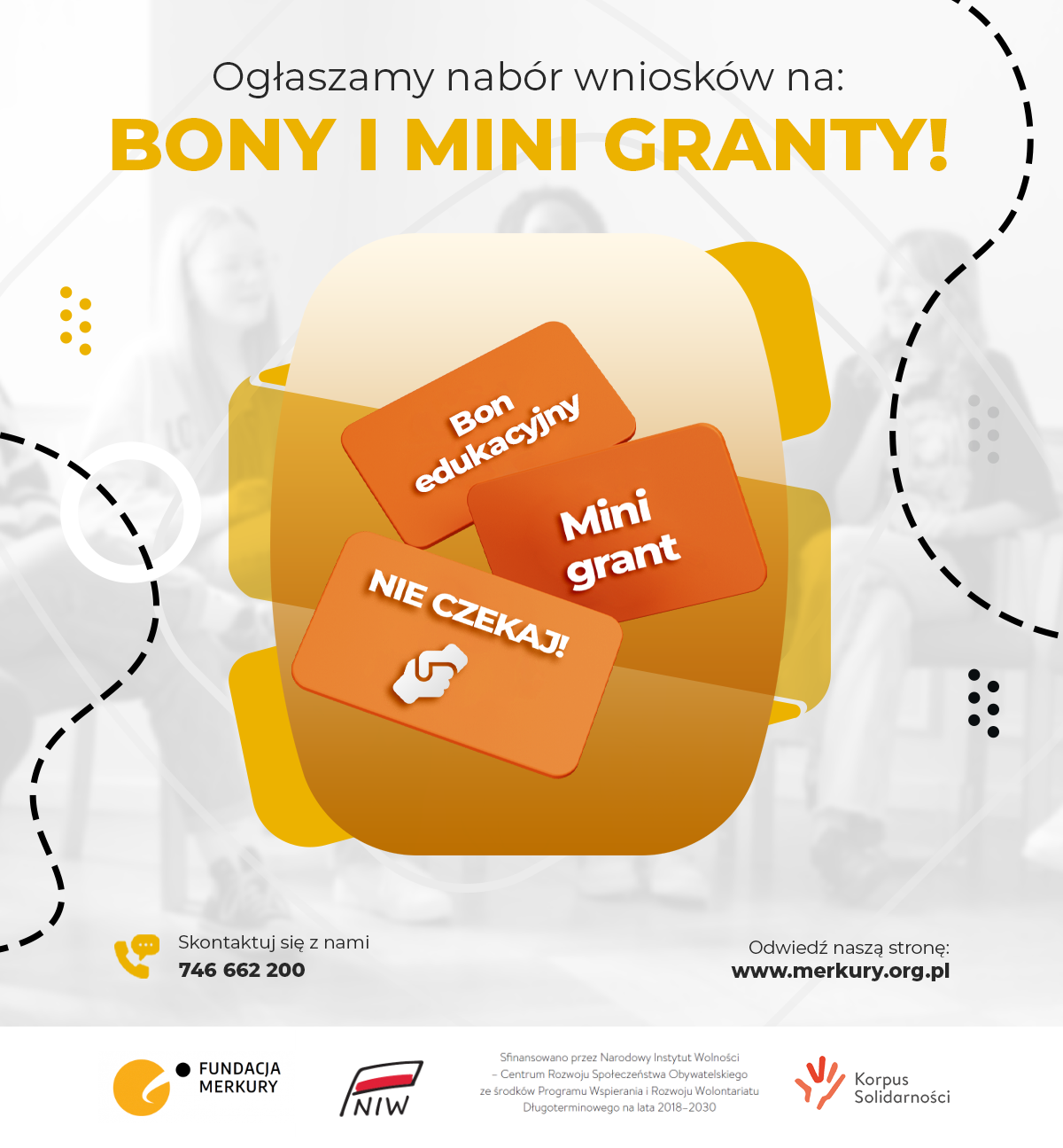 KONKURS NA MINI GRANTY DLA WOLONTARIUSZY KORPUSU SOLIDARNOŚCI❗