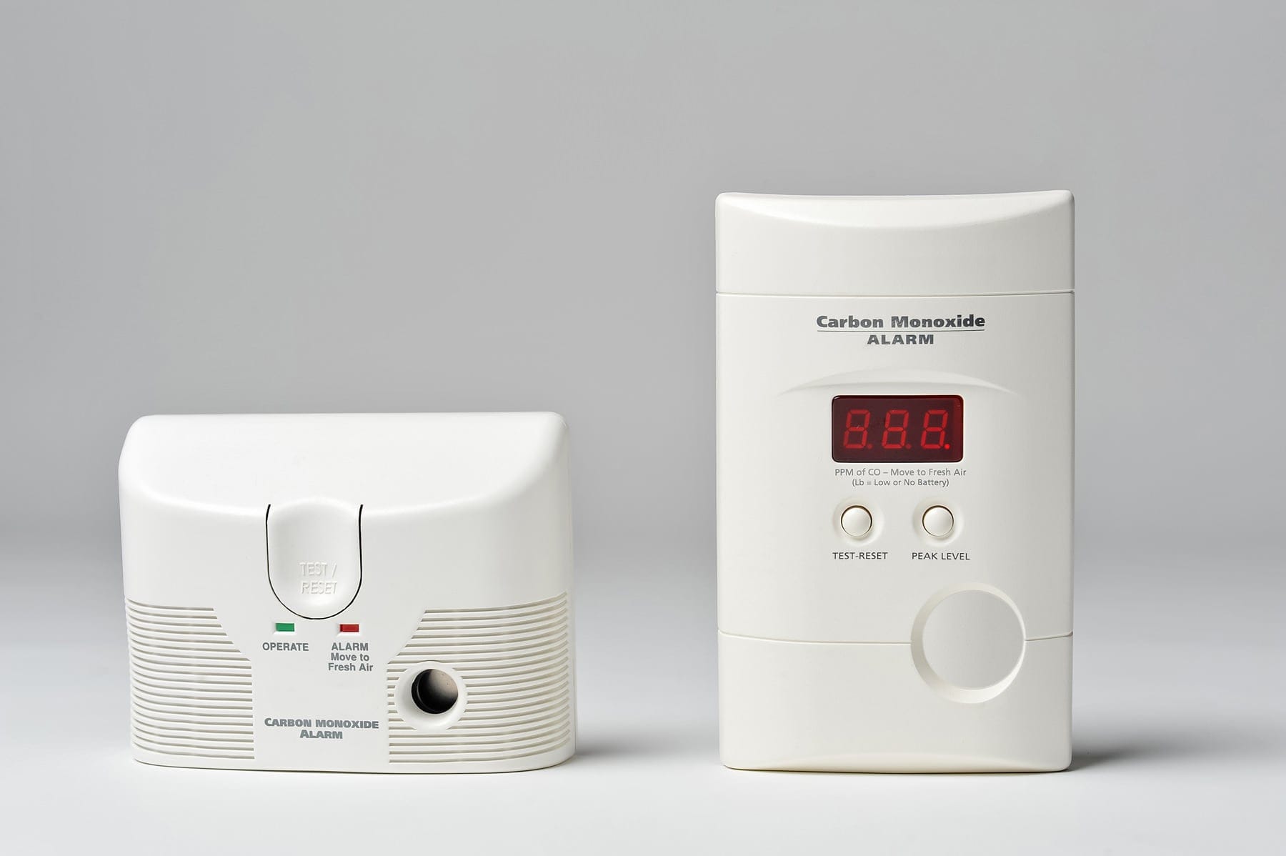 Two carbon monoxide alarms for a Calgary home during heating season