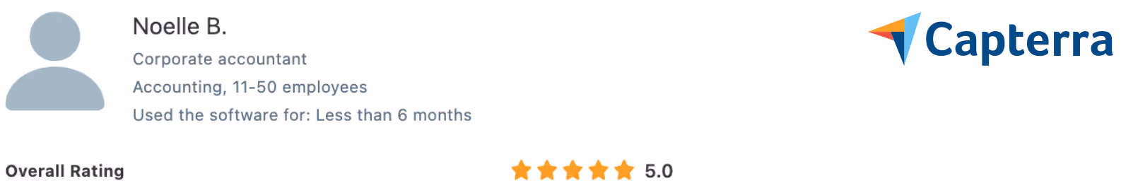 Capterra customer review