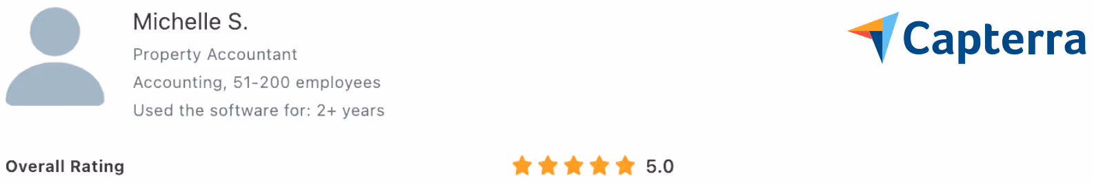 Capterra customer review