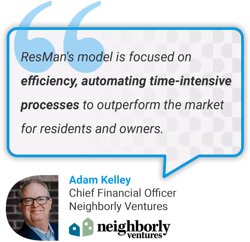 Image of testimonial from Adam Kelley at Neighborly Ventures