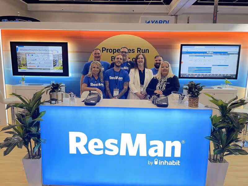 ResMan team members at the FAA 2024 booth