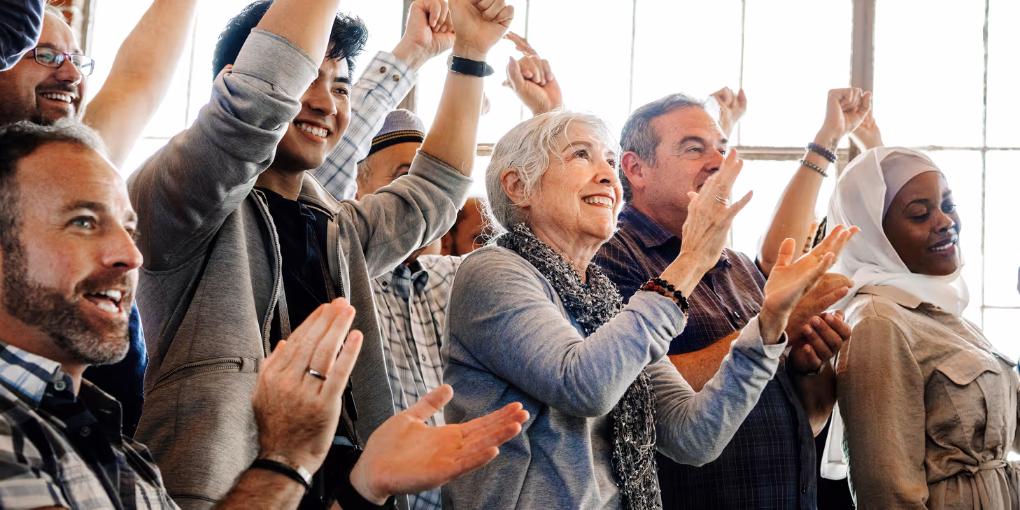 Associa team members and community celebrating a long-serving employee’s 40-year milestone at the Central New Jersey branch.