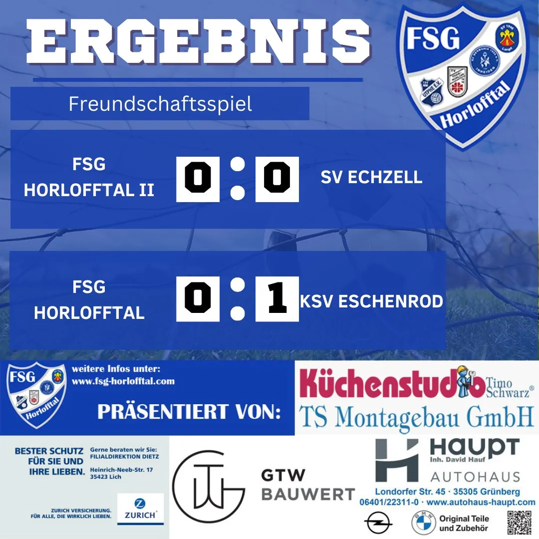 Letzte Testspiele der FSG Horlofftal in Inheiden