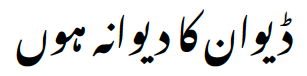A line of text in Urdu
