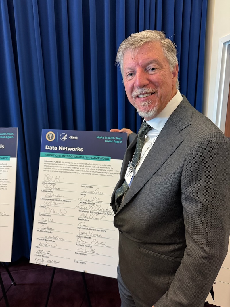 Patrick Lane, Health Gorilla President & COO, at the White House for the CMS-Aligned Network pledge signing