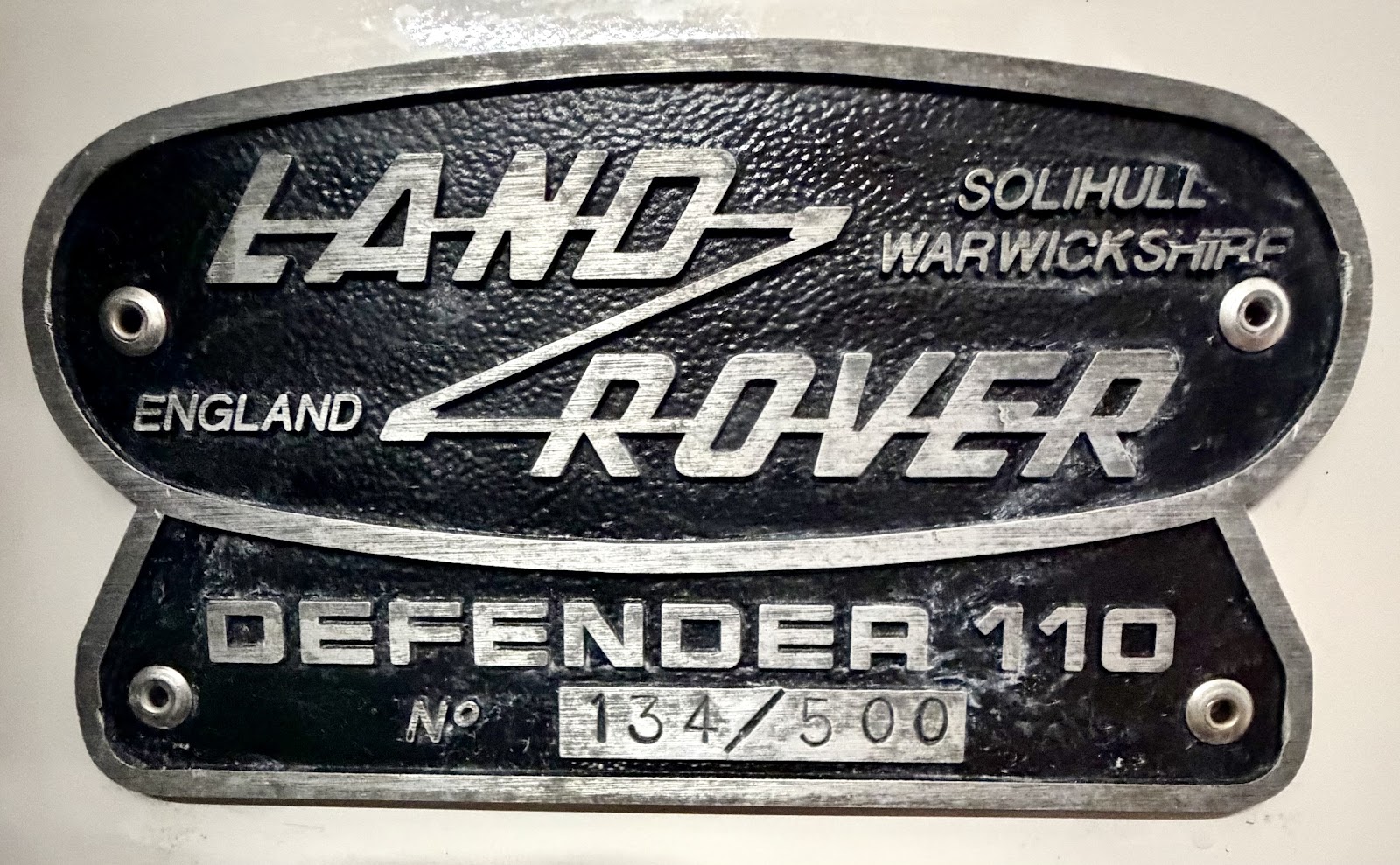 134 of 500 Defender badge