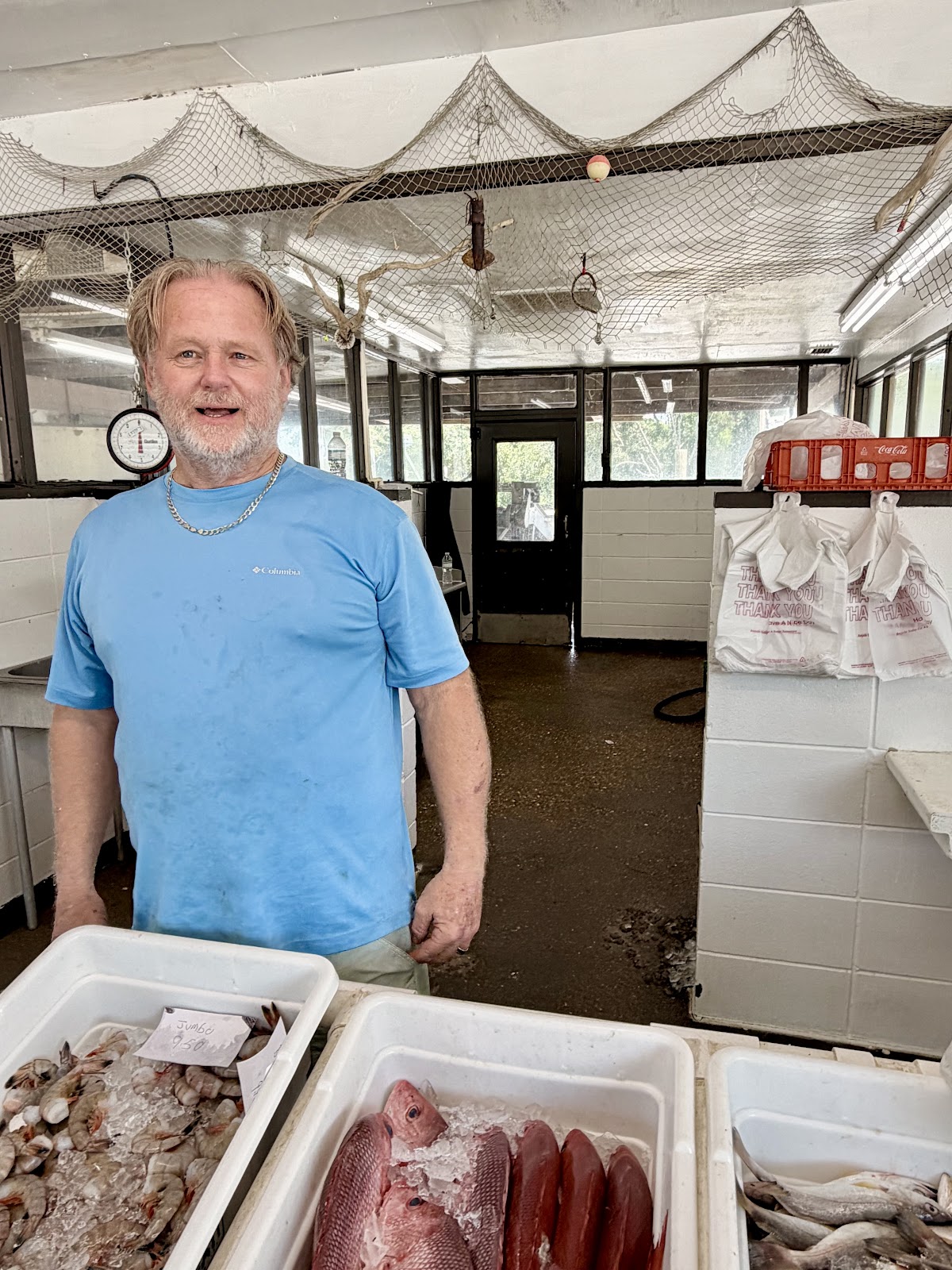 Randy at Safe Harbor Seafood