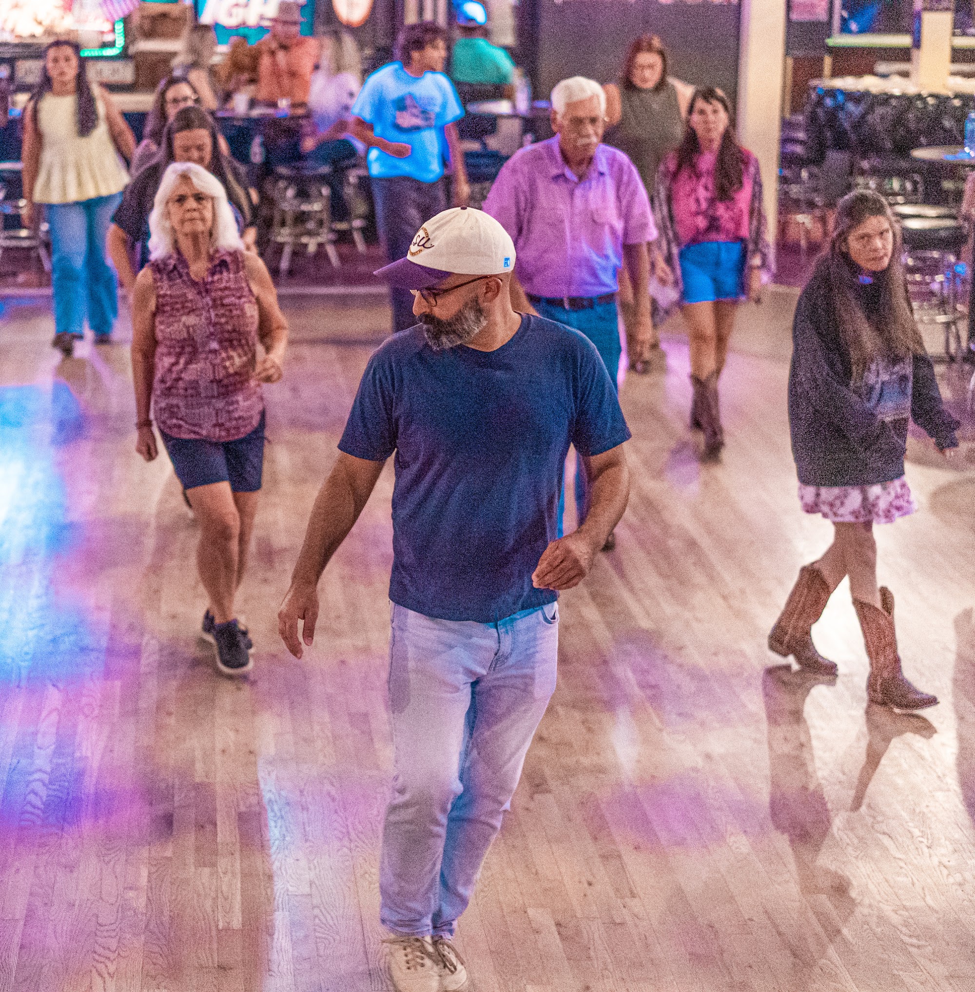 Dancers on the floor at the Lucky Horseshoe Saloon
