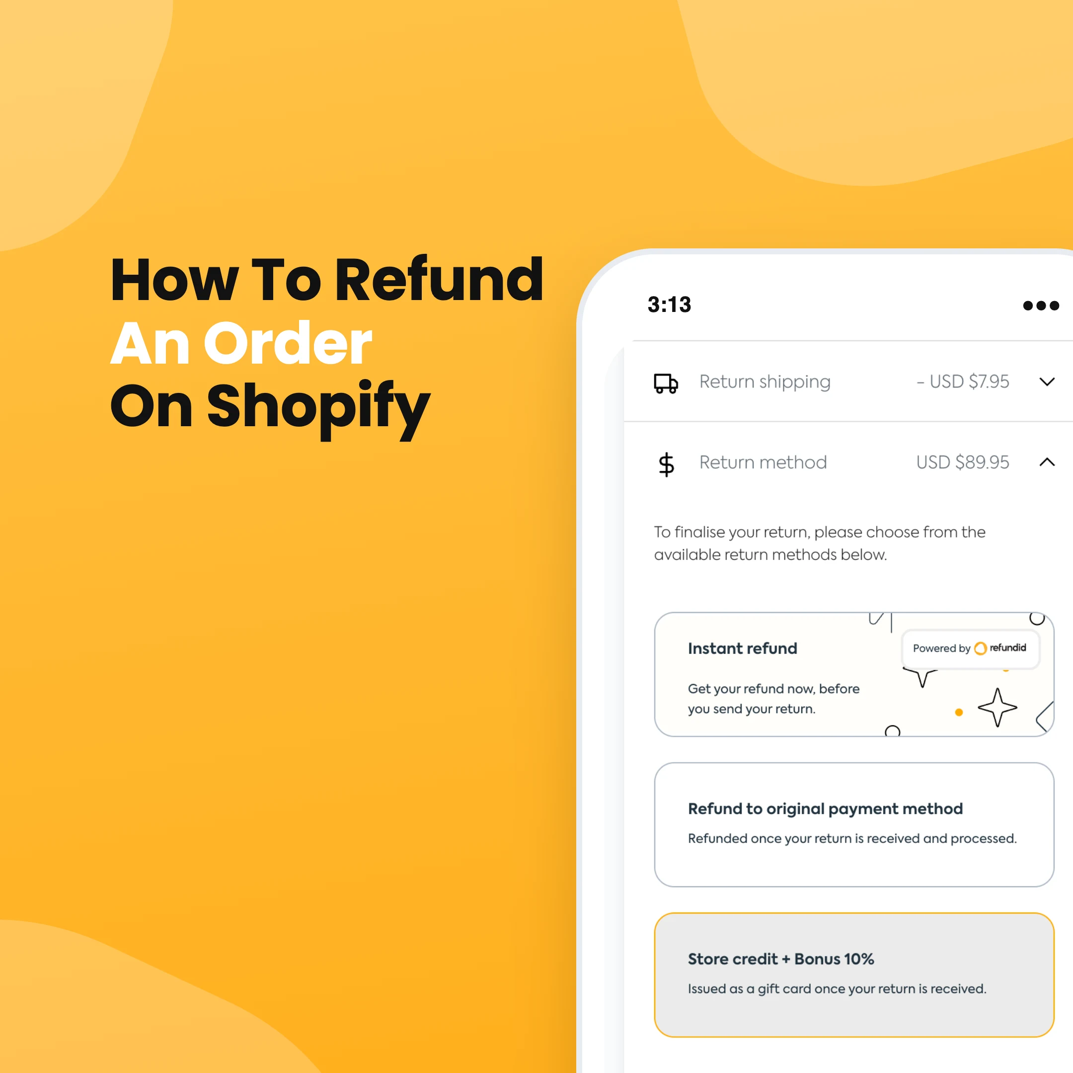 How to refund an order on Shopify (full, partial and store credit)