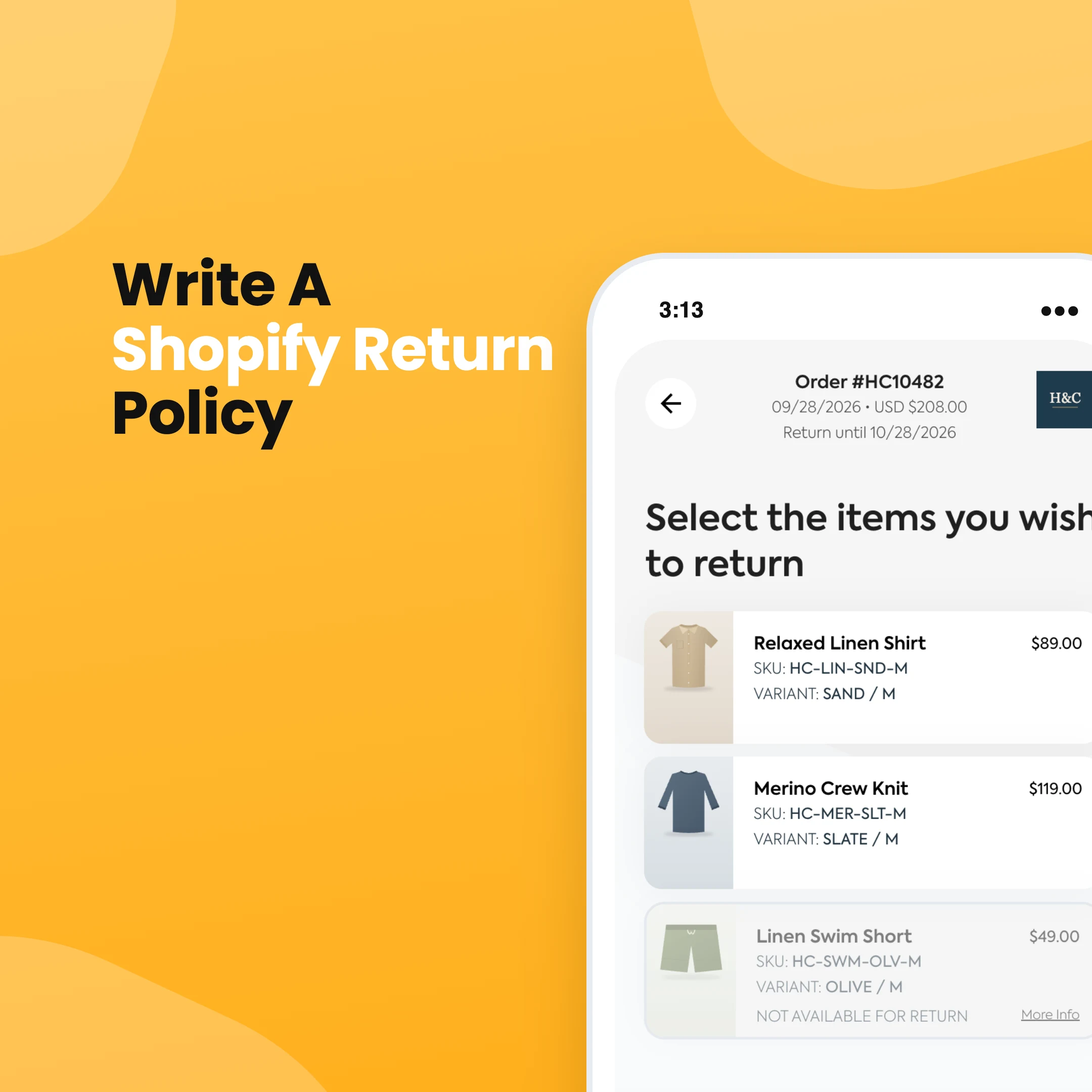 How to write a Shopify return policy (with template)