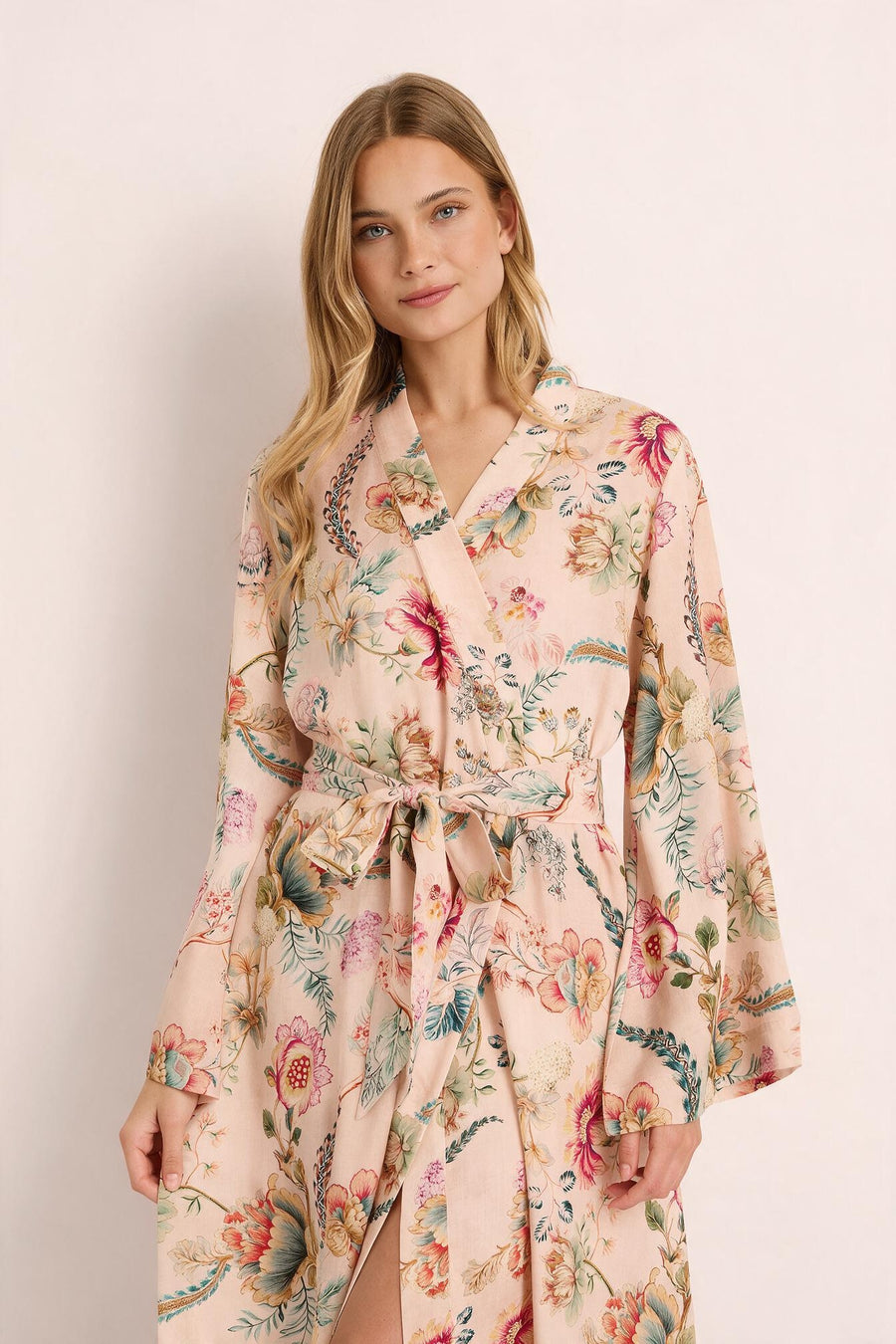 Bijou Maxi Robe in Blush from Homebodii