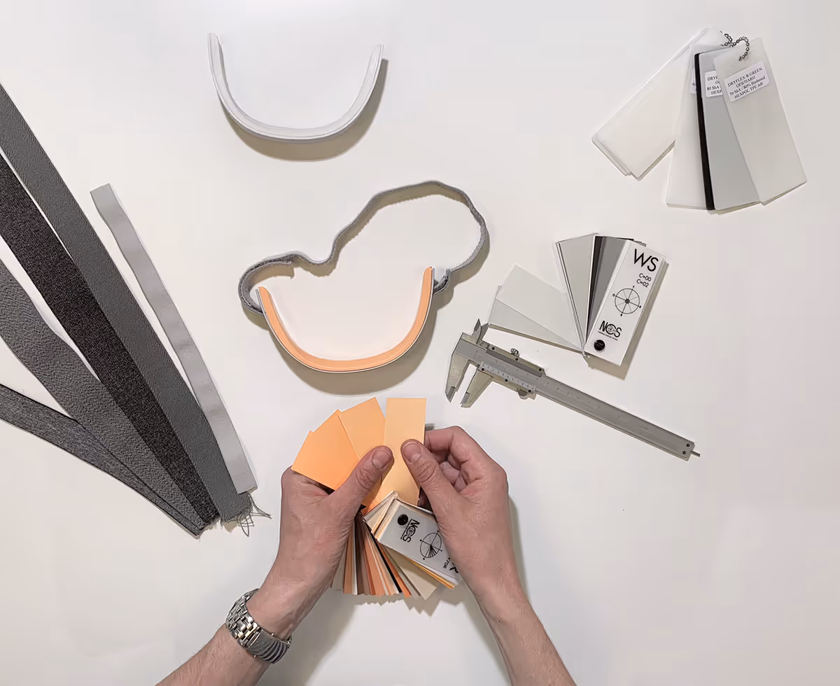 Färg, material och finish