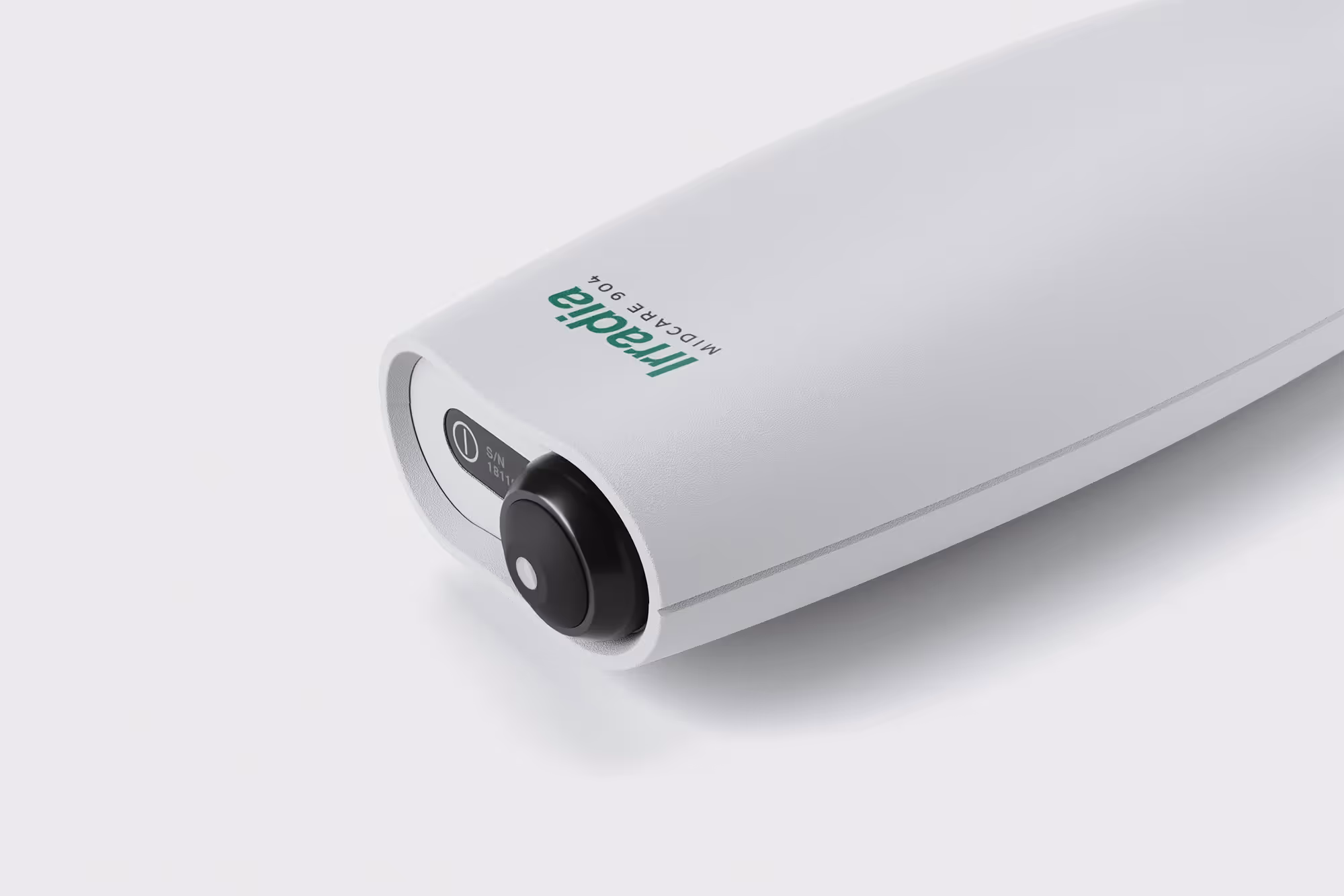 Backside of Midcare with power button