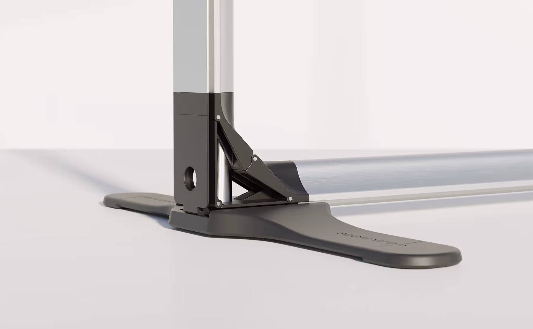 Flextile aluminum frame on foot rest