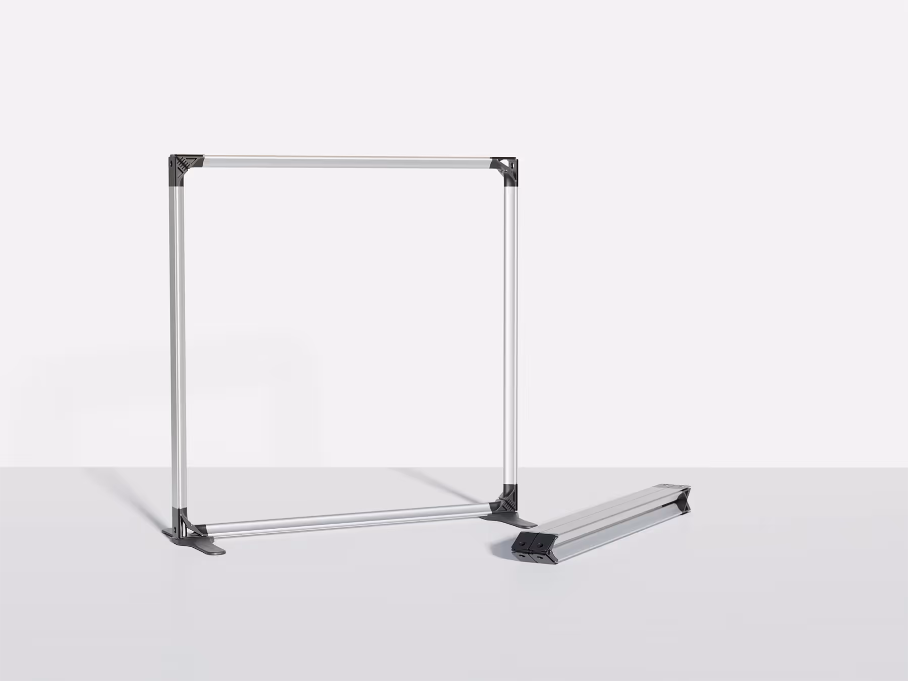 Flextile frames opened and closed
