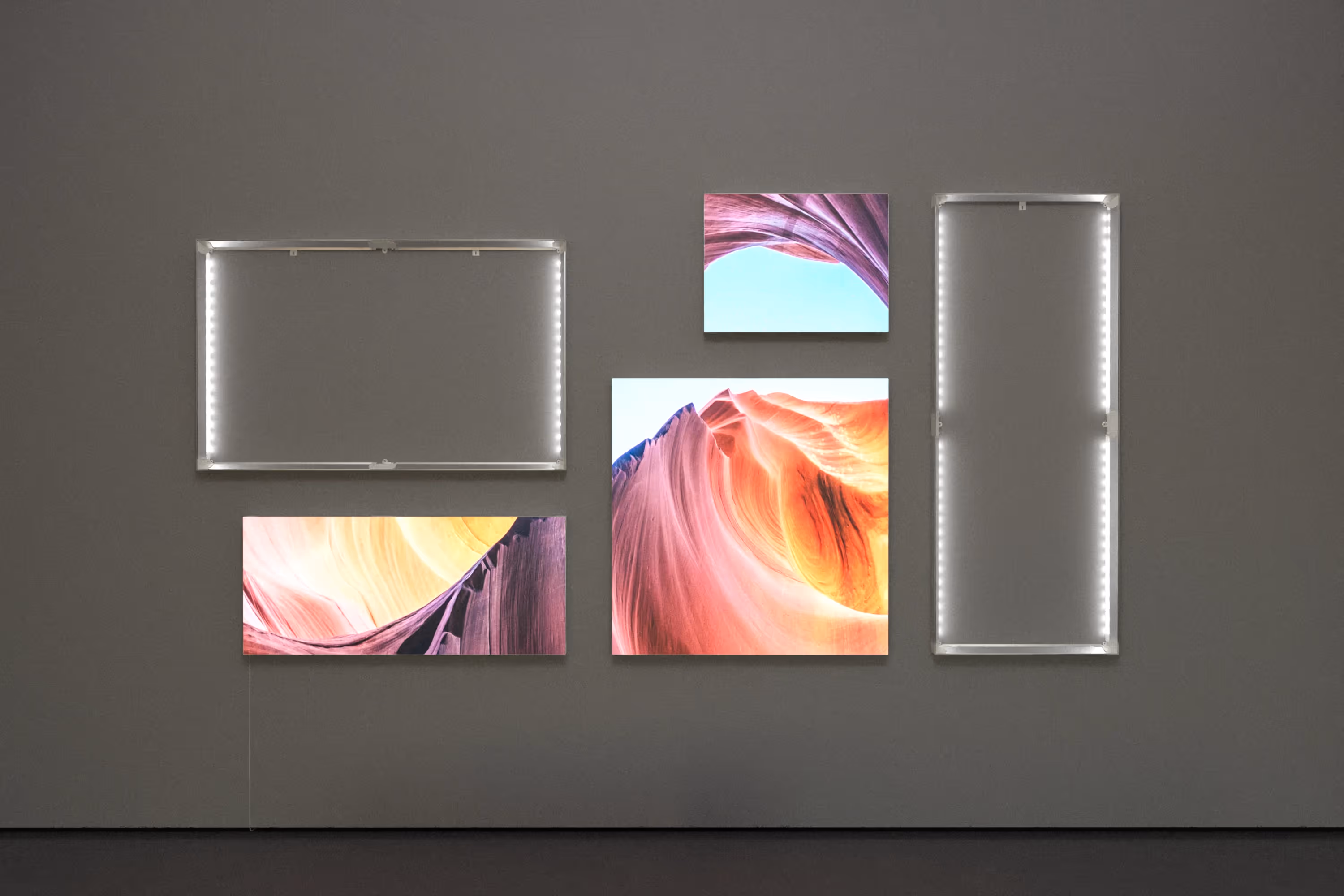 Wally lightbox on wall