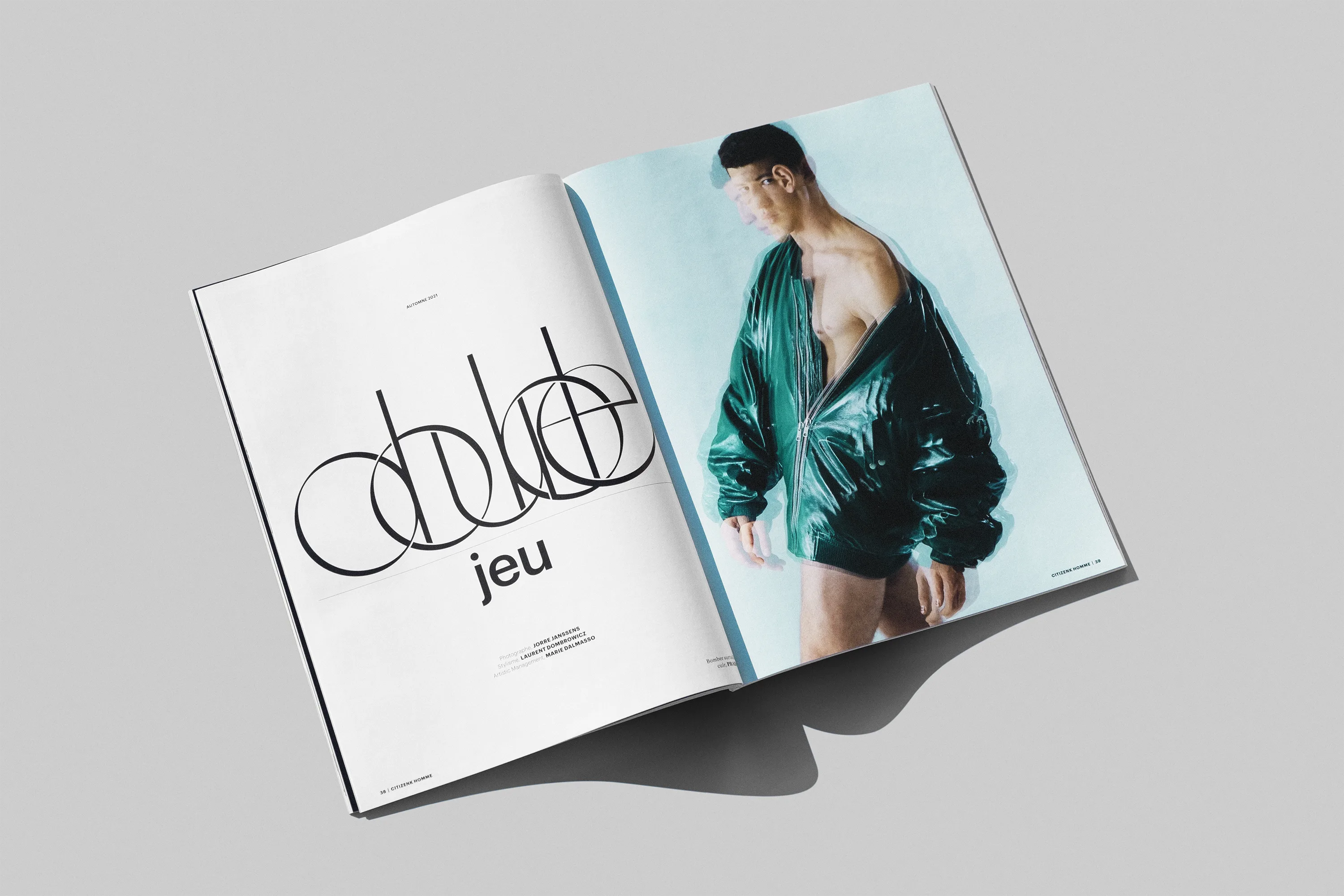 Melvin Ghandour CitizenK Magazine Fashion Lookbook Typography Graphic Design 