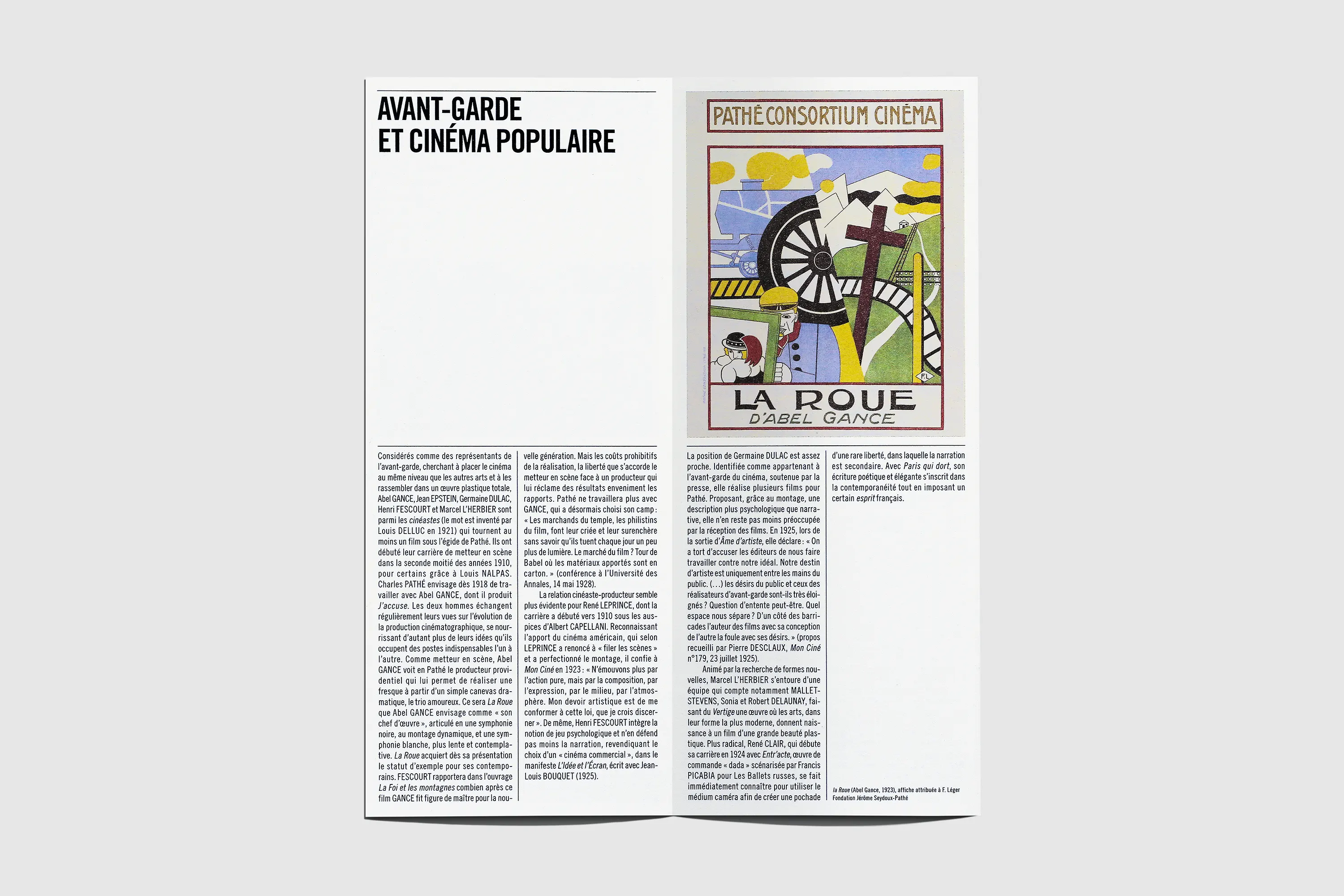 Melvin Ghandour Fondation Jérôme Seydoux Pathé Visual identity Museum Leaflet Culture Film Cinema  