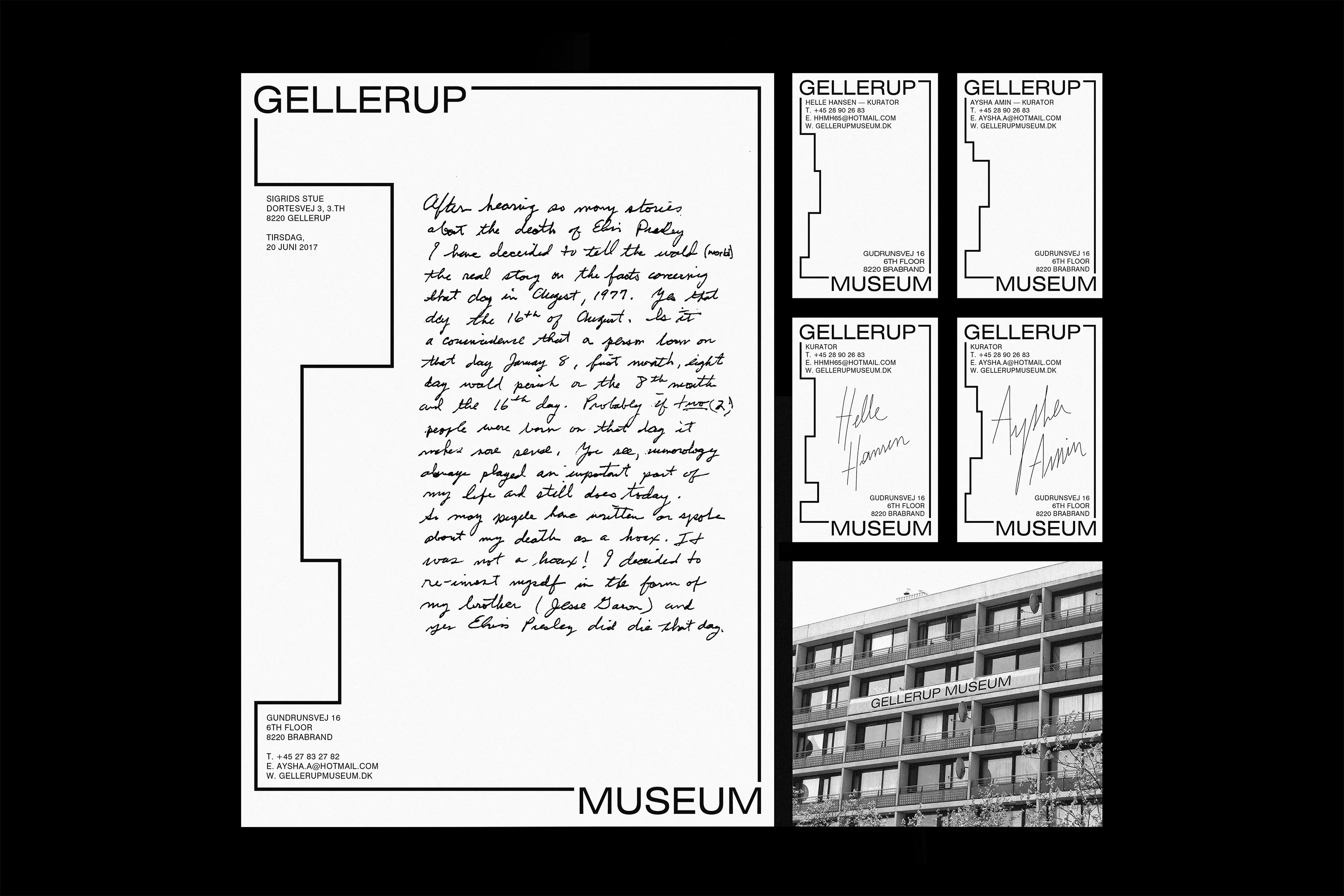 Melvin Ghandour Gellerup Museum Exhibition Graphic Design Visual identity Logo Branding Art 