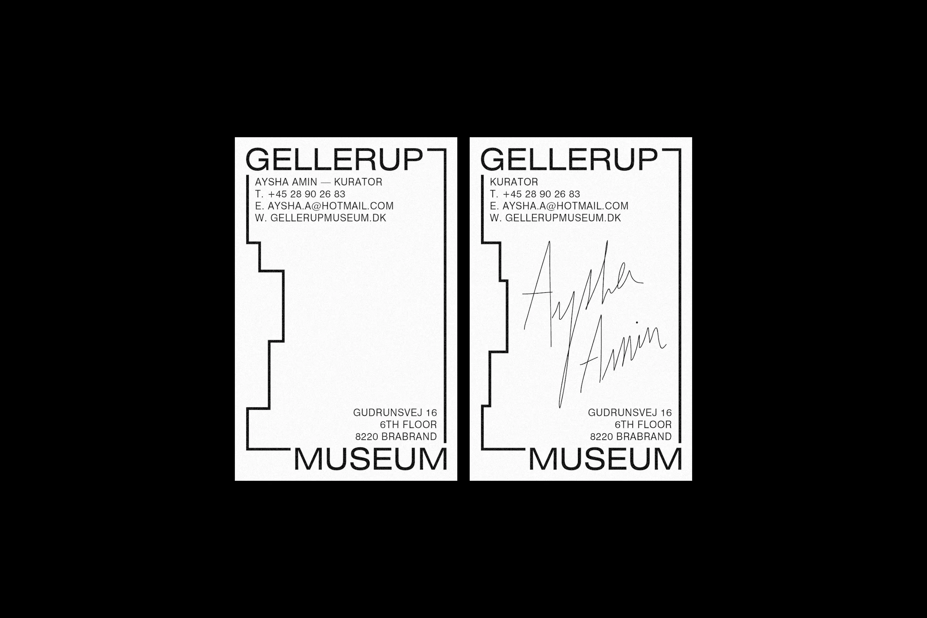 Melvin Ghandour Gellerup Museum Exhibition Graphic Design Visual identity Logo Branding Art 