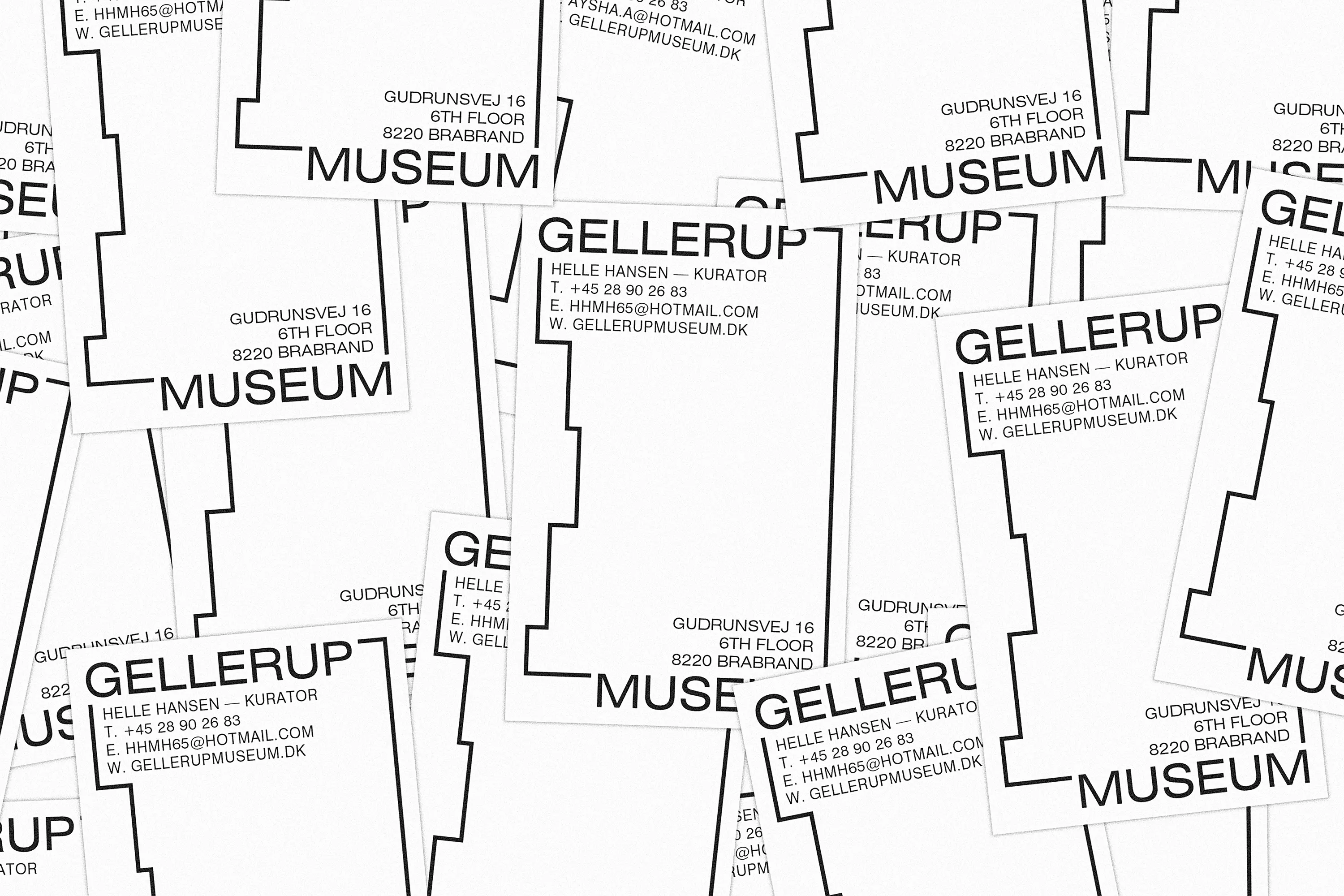 Melvin Ghandour Gellerup Museum Exhibition Graphic Design Visual identity Logo Branding Art 