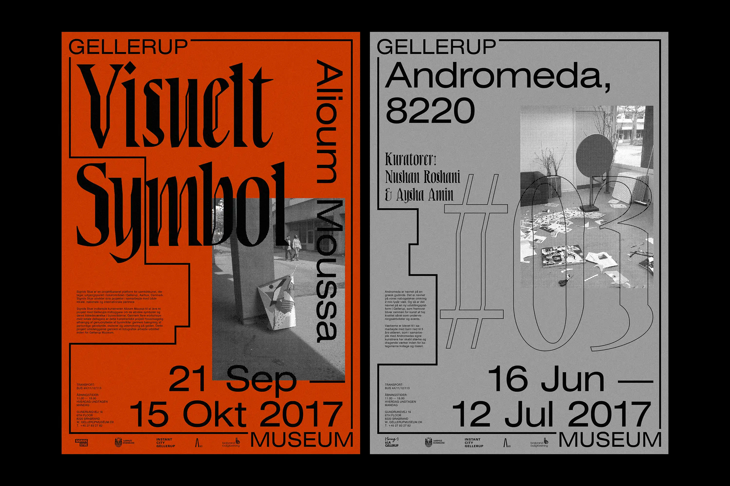 Melvin Ghandour Gellerup Museum Exhibition Graphic Design Visual identity Logo Branding Art Poster