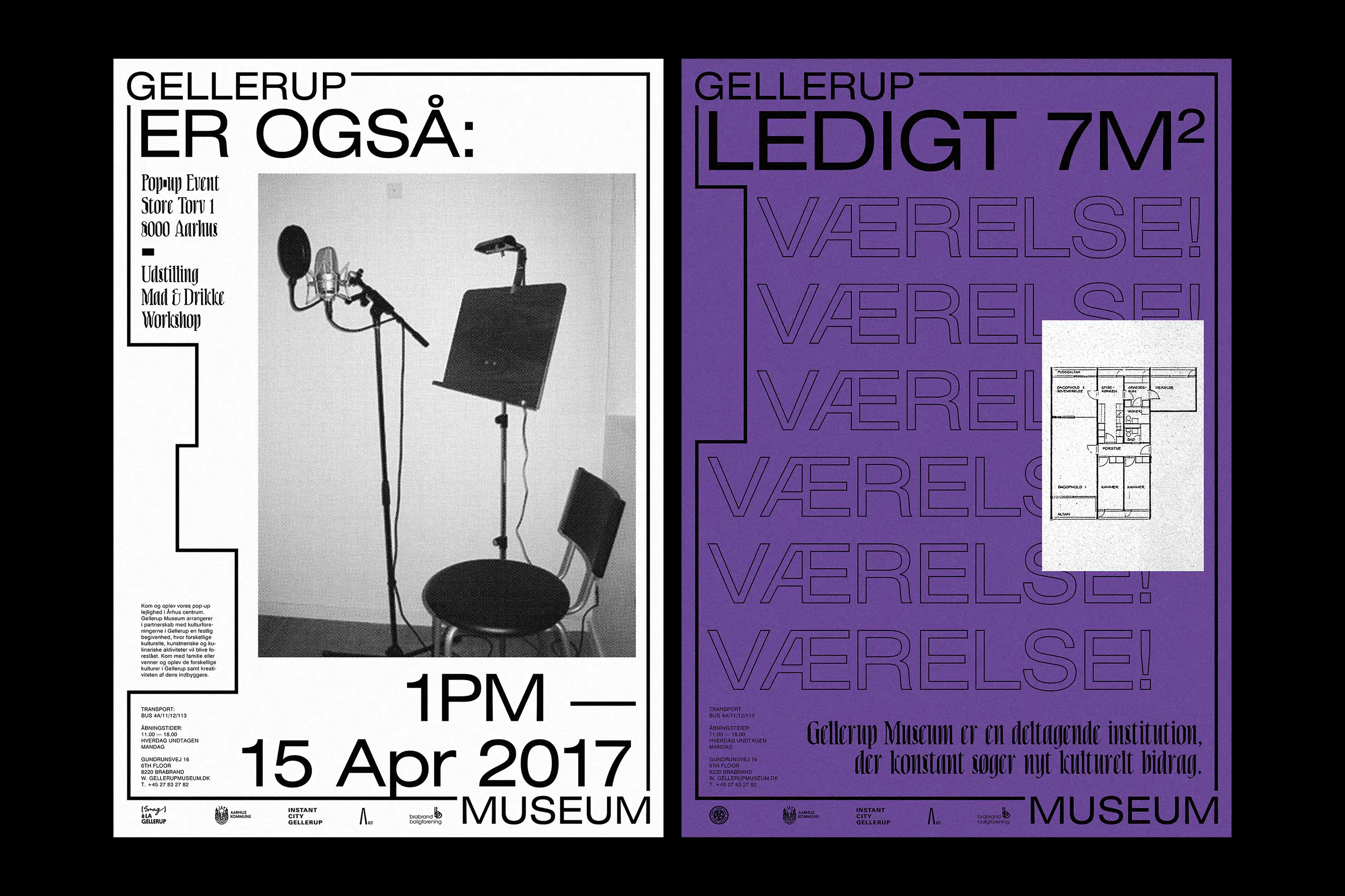 Melvin Ghandour Gellerup Museum Exhibition Graphic Design Visual identity Logo Branding Art Poster