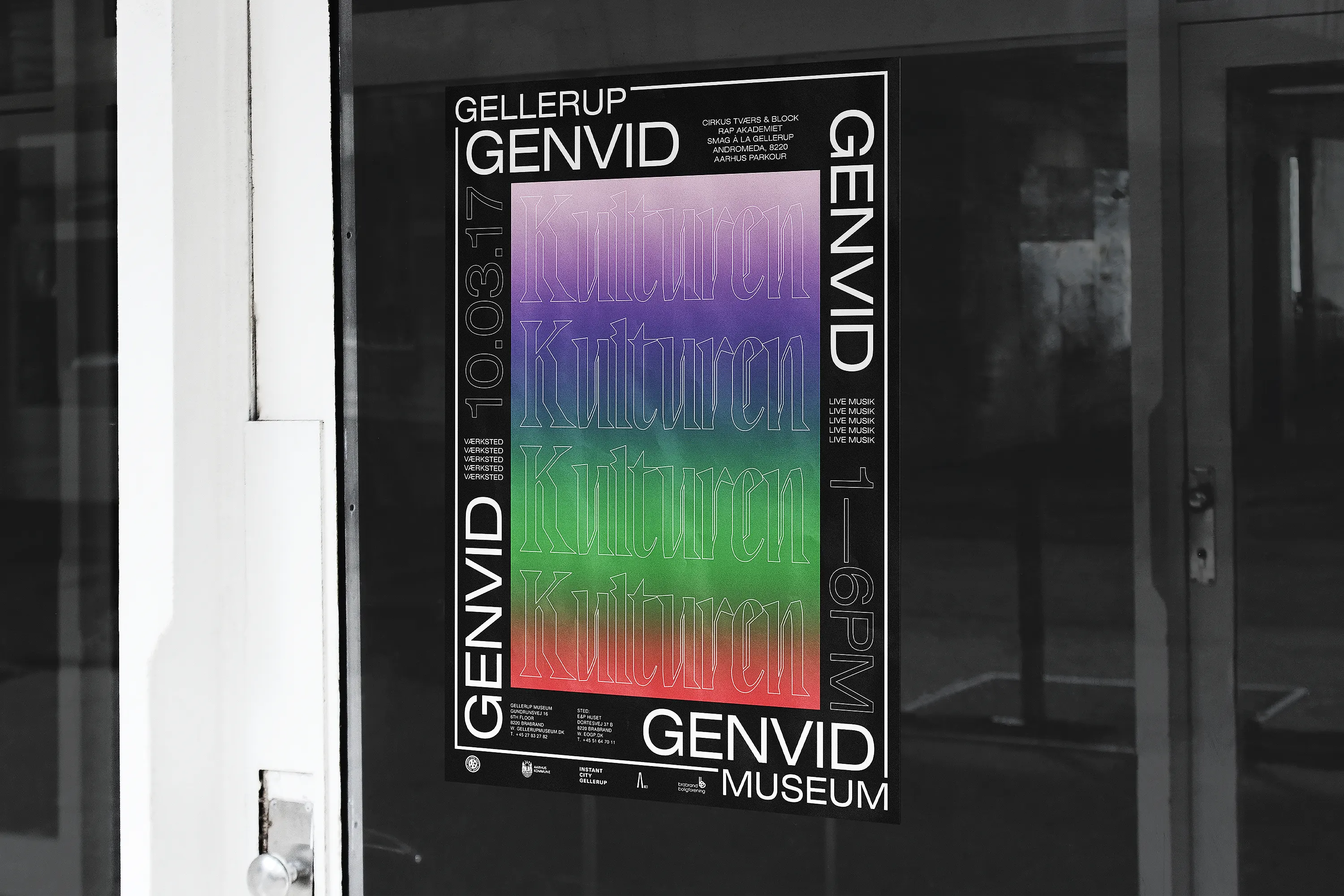 Melvin Ghandour Gellerup Museum Exhibition Graphic Design Visual identity Logo Branding Art Poster