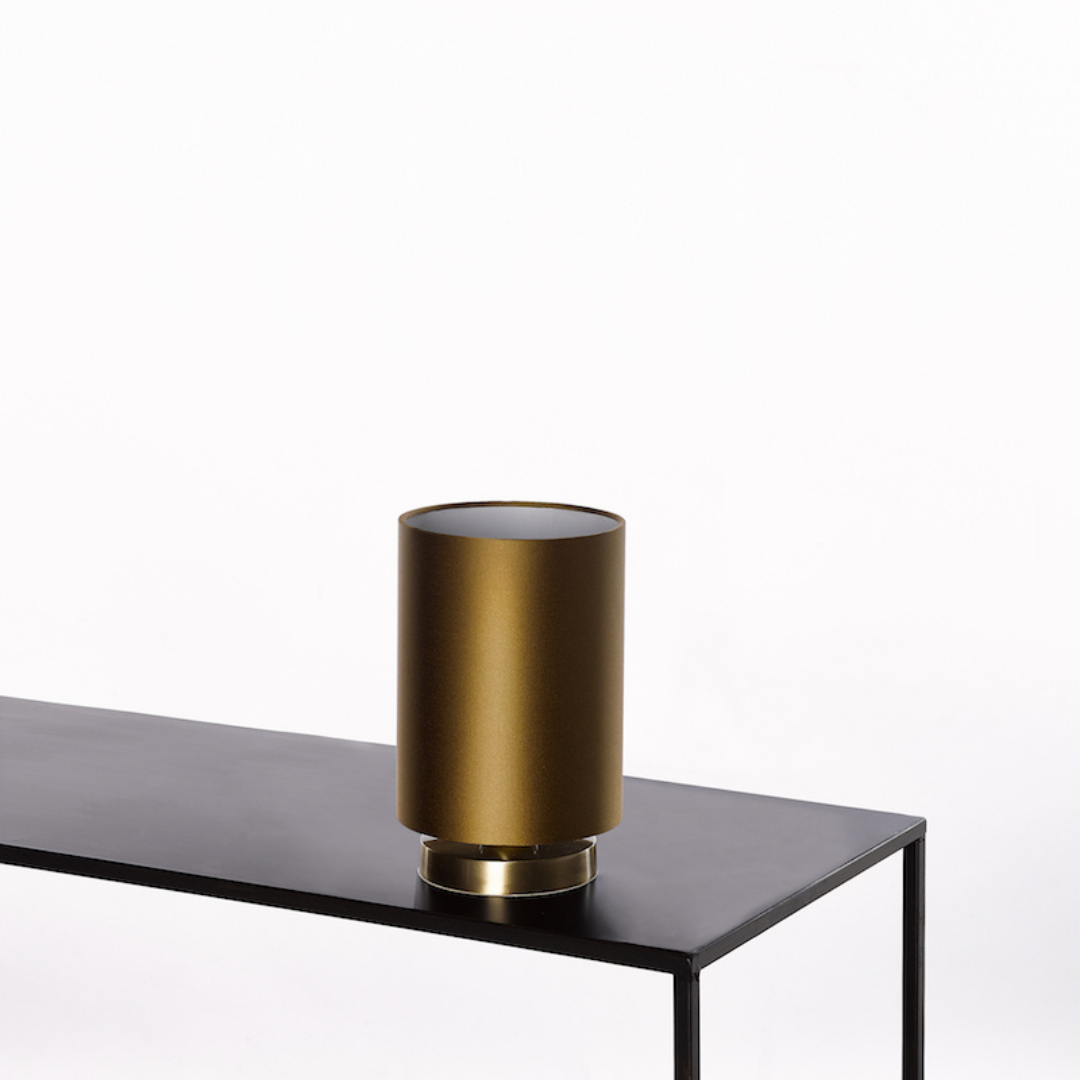 tafellamp met kap cilinder