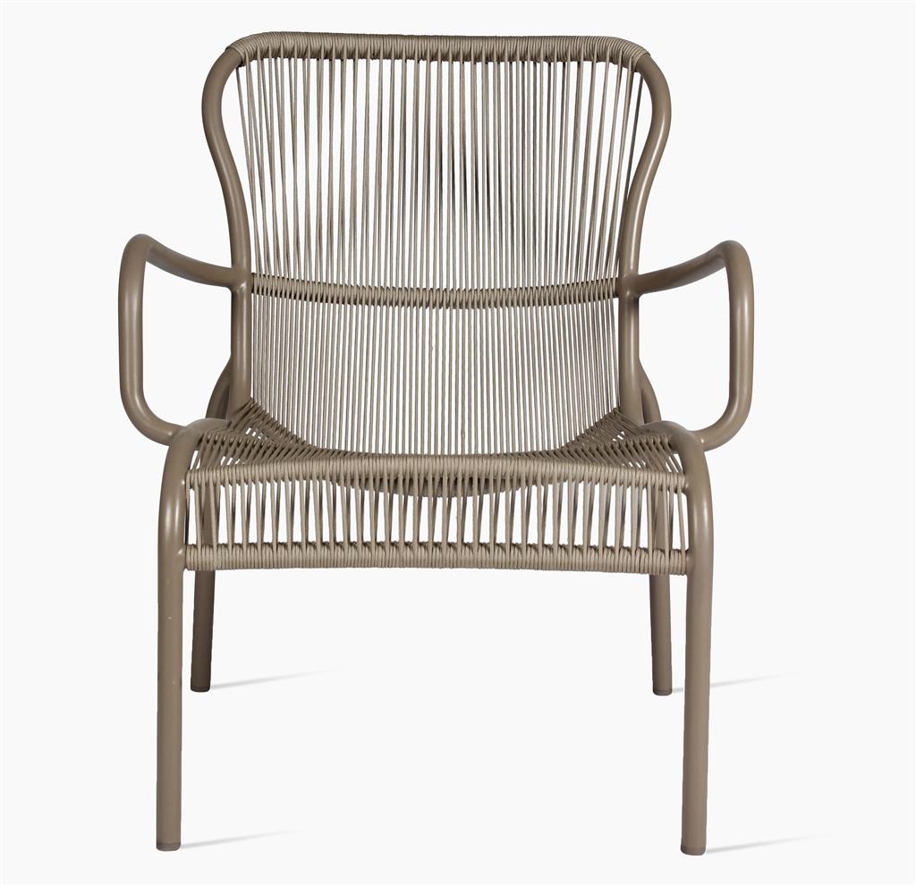 loop lounge chair rope taupe