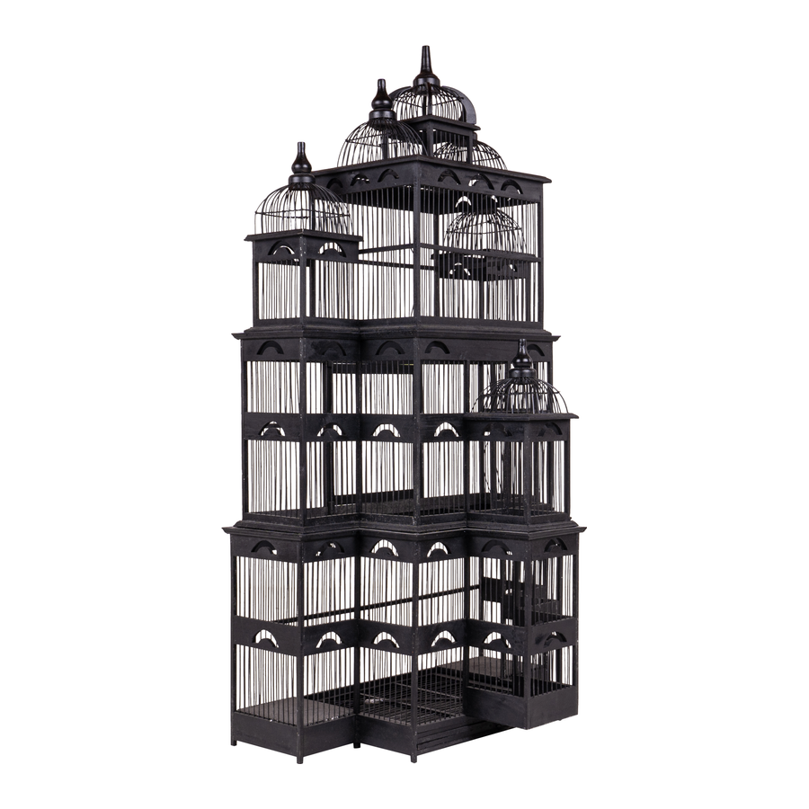 vogelkooi groot zwart