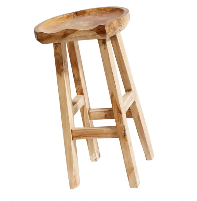 bar stool oval - natural