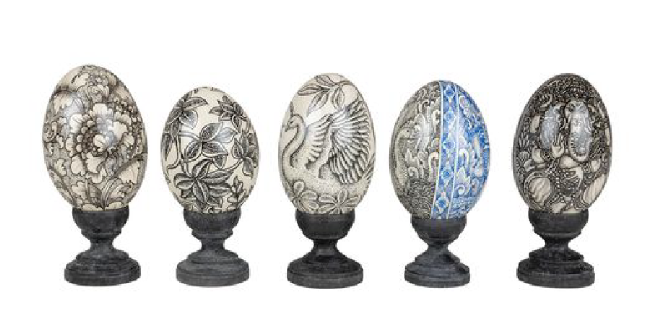 ganzenei handbeschilderd