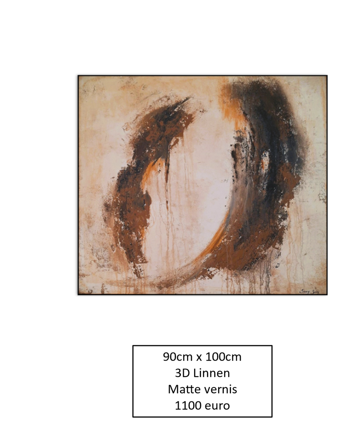 schilderij abstract 90x100