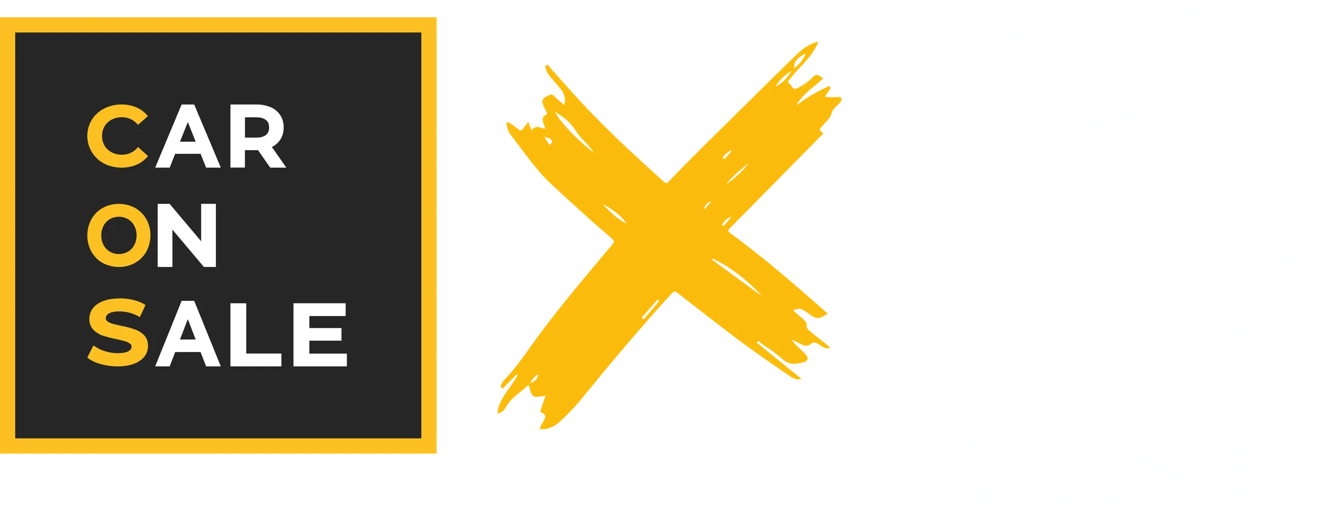 Ein Logo das die Zusammenarbeit von CarOnSale und alpha online zeigt