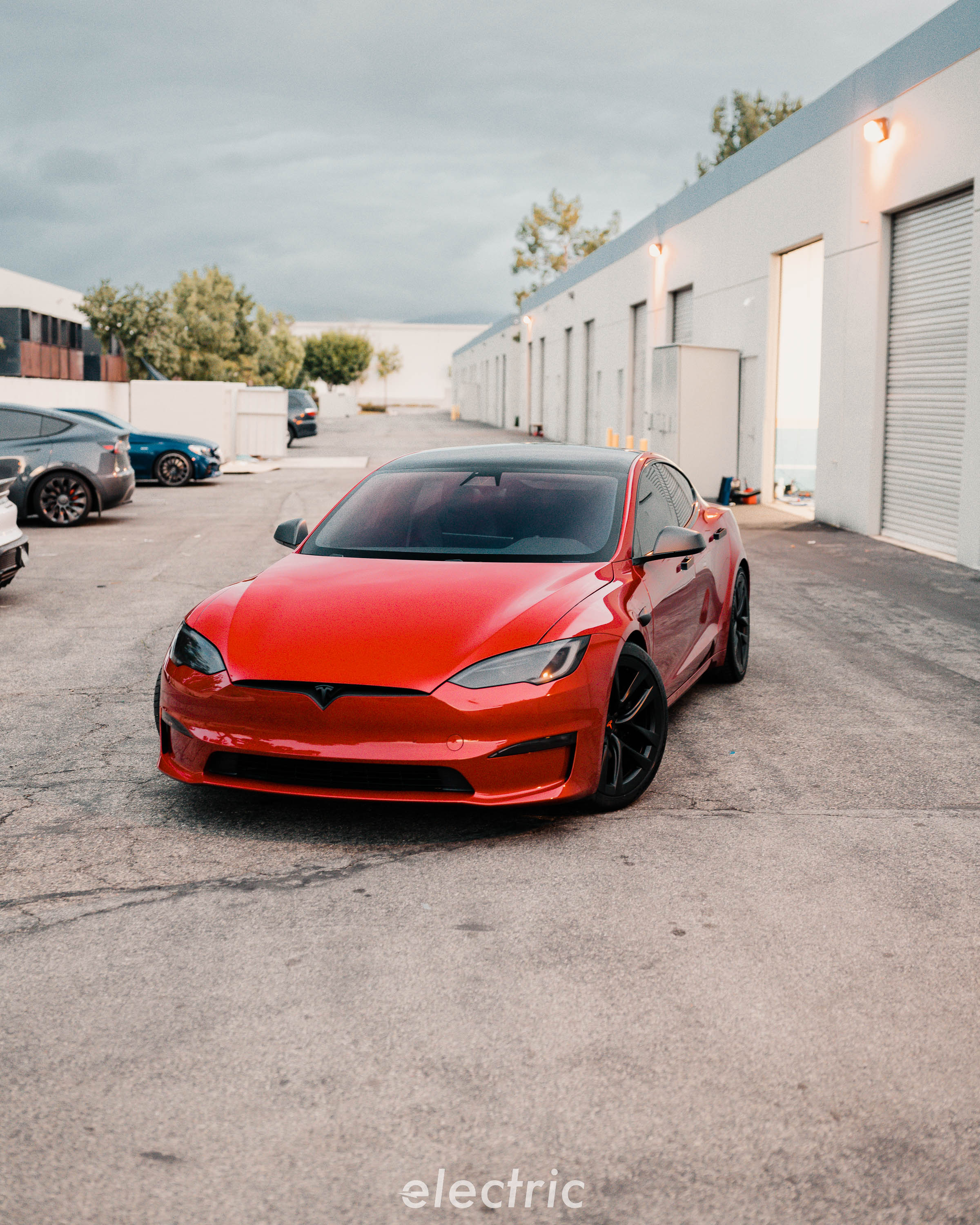 Red Tesla Model S