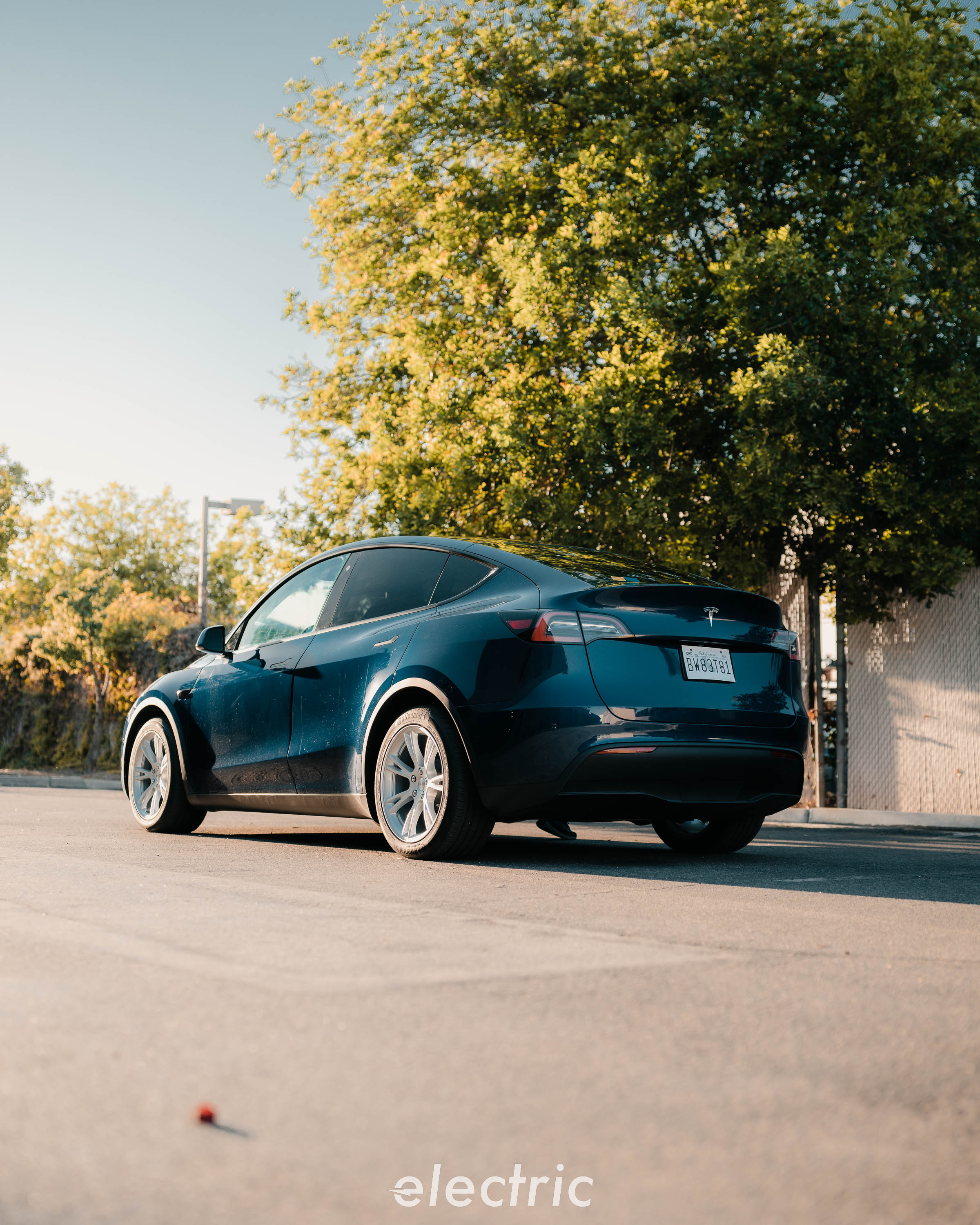 Blue Tesla Model Y