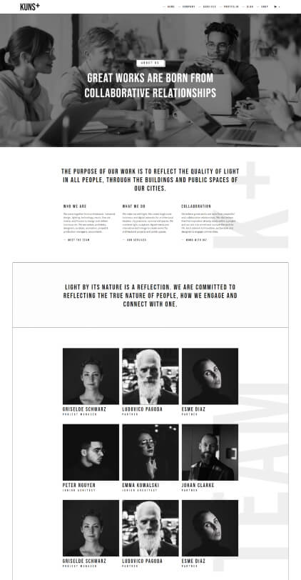 about us page screen