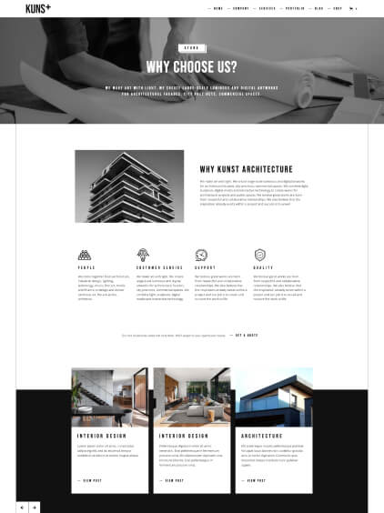 why choose us page screen