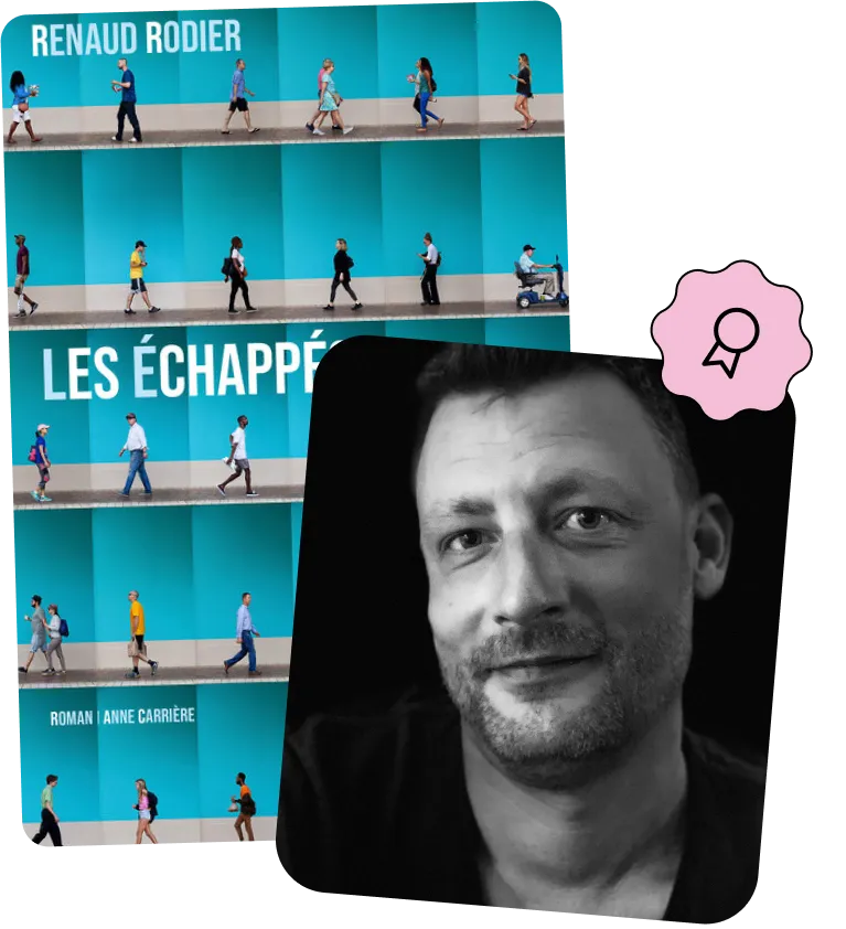 Photo de Renaud Rodier et la couverture de son livre