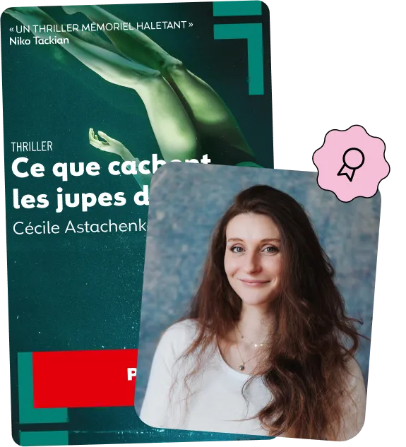 Photo de Cécile Astachenko et la couverture de son livre