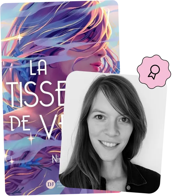 Photo de Nina Lan et couverture de son livre