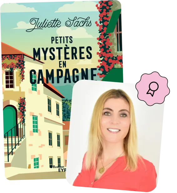Photo de Juliette Sachs et couverture de son livre
